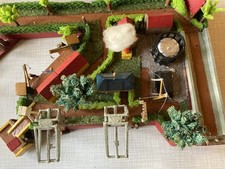 Großes Hafen-Diorama aus Holz
