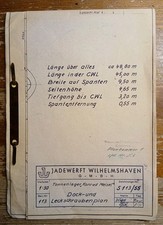 Werftbauplan Tonnenleger